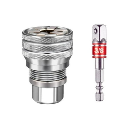 

BingYELH Upgraded Adjustable Socket 3/8 Inch To 3/4 Inch 10mm 19mm Sockets Tools For 3/8 Drive Torque And Power Drill