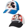 thumbnail image 1 of Gorra de béisbol Disney Mickey Mouse, paquete de 2 unidades para niños, 2-4T, 1 of 7
