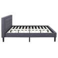 thumbnail image 3 of Classic Brands Mornington Upholstered Platform Bed Frame, King, Dark Grey, 3 of 10