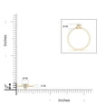 thumbnail image 4 of ANGARA Natural Solitaire Diamond Floral Ring in 14K Yellow Gold for Women (Size-3.4mm | Color-K | Clarity-I3) | April Birthstone, Birthday, Anniversary, Jewelry Gift for Women | Natural Diamond Ring, 4 of 9