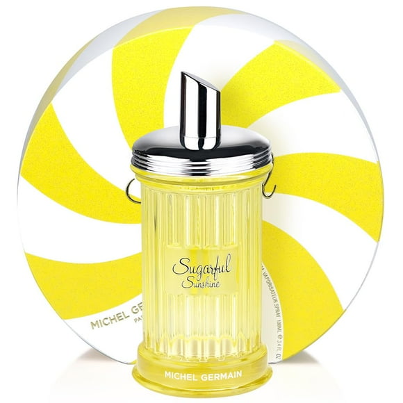 Michel Germain Sugarful Sunshine Eau de Parfum Women's Fragrance Spray, Top Notes of Lime, Pineapple, Mango, Playful Gift for Her, 3.4 Fl Oz