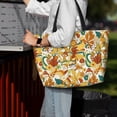 thumbnail image 7 of Xecao 70s Groovy Hippie for versatile beach bag for women includes zipper pockets and waterproof material, ideal for vacations and adventures., 7 of 7