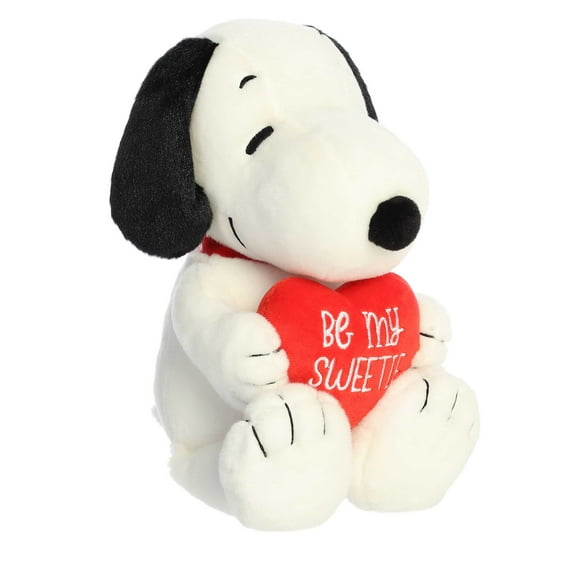 Aurora - Medium White Peanuts - 8.5" Snoopy Be My Sweetie - Adorable Stuffed Animal
