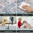 thumbnail image 3 of Boho Kitchen Rugs Sets of 3 Non Slip Rubber Kitchen Mats for Floor Waterproof Kitchen Rugs and Mats Washable Farmhouse Kitchen Area Rug Floor Carpet Runner Rugs for Hallway Laundry Room, 3 of 6