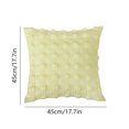 thumbnail image 3 of Kchsji Decorative Cushion Pillow Square 18x18 Inch Soft Throw Pillow Accent Bedding Decor, Sofa Bed Chair Support Pillow for Living Room Bedroom Hotel Lounge Relax Rest Use, 3 of 6