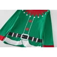 thumbnail image 5 of Popshion Little Boys Girls Christmas Elf Pajamas Sets for Toddler 100% Cotton Pjs Set kids 2 Piece Long Sleeve Sleepwear 8T/6904, 5 of 6