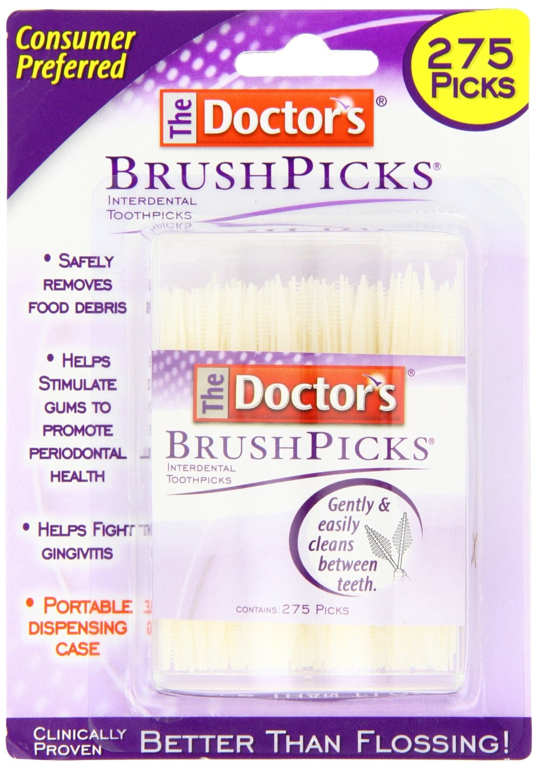 The Doctor's BrushPicks 275 each - 2 Pack = 550 Brushpicks