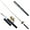 1 Black, variant on UDIYO Mini Portable Fish Pen Shape Spinning Pole Aluminum Alloy Telescopic Fishing Rod