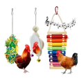 thumbnail image 2 of 3 unids/set juguete para mascotas colgante sonido pájaros de madera jugar columpio juguete para loro kaili Sencillez, 2 of 5