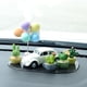 thumbnail image 5 of 1/4 pieza de miniplanta verde con forma de cactus suculento con forma de cabeza de resina para sacudir el cuerpo, para manualidades, para el hogar, la oficina y el coche, accesorios de decoración inte, 5 of 5