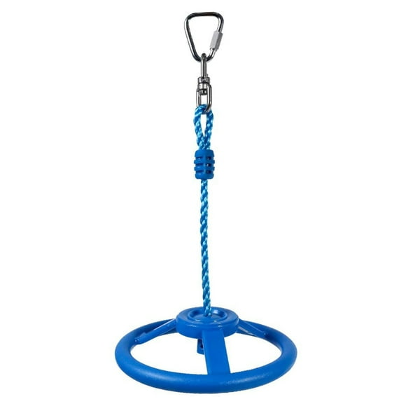 Eigraketly Volante columpio colgante anillo giratorio de 360 ​​grados patio de juegos cuerda de escalada hebilla Kit entrenamiento ejercicio regalos Escalada Azul Eigraketly OD021898-03B