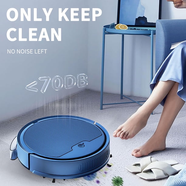 Robot aspirador inteligente para limpieza doméstica, con depósito de agua automático, barre y arrastra.