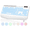 White, variant on Wagpak Wireless Keyboard 7 Color Backlit Wrist Rest Rechargeable 112 Keys Quiet Keyboard-White