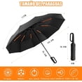 thumbnail image 2 of Paraguas Plegable Automático, Paraguas de Bolsillo Reforzado con Hebilla Anillo, Sombrillas para Lluvia y Proteccion UV, Sombrilla de bolsillo con Varillas Para Hombre y Mujer, 2 of 4