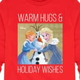 thumbnail image 3 of Frozen 2 - Warm Hugs Holiday Wishes - Toddler And Youth Long Sleeve Graphic T-Shirt, 3 of 5