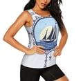 thumbnail image 2 of Fotbe Not All Who Wander Are Lost2 Blusas Sin Mangas para Mujer – Estilo Casual, Corte Suelto, Slim-Fit, Cuello Redondo Deportivo, Tops de Verano para Gimnasio y Yoga-Large, 2 of 7