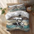 thumbnail image 2 of American Country Queen Size Comforter Set, Farm Animal Vintage Wood Grain Bedding for All Seasons, 4 Pcs Bed Set, 1Quiltcover (90"x92") ,1Sheet(94"x116"), 2Pillowcases (30"x20"), 2 of 9
