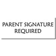 thumbnail image 5 of Large Self-Inking Parent Signature Required Stamp, Trodat Printy 4913, Press and Print Stamping, Impression Size 7/8" x 2-1/4", Up to 10,000 Impressions - Brown Ink, 5 of 10