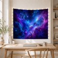 thumbnail image 5 of Deep-Space Nebula and Starfield Against Cosmic Navy Sky, Majestic Celestial for Space Lovers, Astronomy Wall Art, Halloween Gift Tapestry Wall Hanging for Bedroom and Living Room, 5 of 7