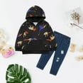 thumbnail image 2 of Synpos Toddler Baby Boy Letter Print Sweatshirt and Jeans Outfits Set, 2 of 7