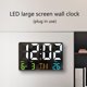 thumbnail image 3 of Reloj digital Pantalla grande Reloj de pared electrónico Calendario Posponer Despertador con control remoto inalámbrico Detección de luz LED Fecha de temperatura 12/24 h, 3 of 5