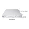 thumbnail image 3 of SDJMa Solar Pool Cover, 244cmx244cmx30cm Rectangle Pool Heaters for Above-Ground and In-Ground Pools, Heat Insulating Pool Cover, Heat Retaining Solar Blanket Cover for Swimmer, 3 of 8