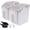 Grey, variant on 50 lb Flour Storage Container, 2 Pack Rice Storage Container with Measuring Cup/Wheels Seal Locking Lid for Flour, Rice, Grain, Cereal, Dry  Dispenser Organizer Storage Bin (Grey)