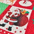 thumbnail image 5 of Smuge 3 Piece Christmas Daybed Cover Set, 39"x75" Bell Santa Claus Elk Double Sided Quilting Classic Design, Matching 2 Shams, 5 of 8