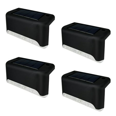 

Fithood 4pcs Solar LED Deck Light Outdoor Garden Lighting Patio Railing Path Lamp