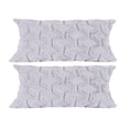 thumbnail image 2 of Funda de almohada decorativa con cremallera oculta para cama, sala de estar, regalo Gris claro 30x50cm, 2 of 9