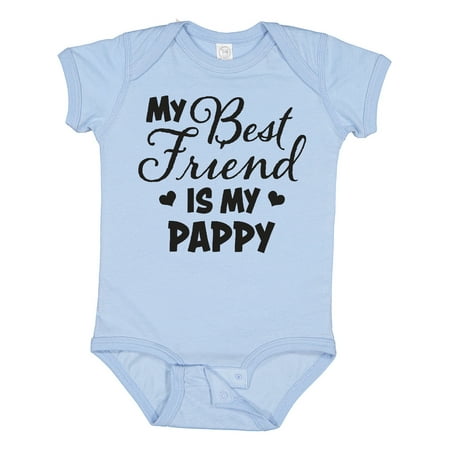 

Inktastic My Best Friend is My Pappy with Hearts Boys or Girls Baby Bodysuit