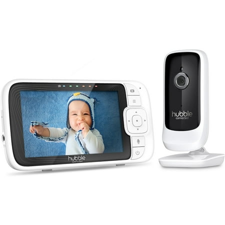 Hubble Nursery Pal Link Premium Smart Wi-Fi Enabled Baby Monitor with 5-inch HD Color Parent Unit Viewer