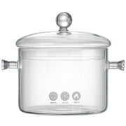 Glass Instant Noodle Bowl Heat Resistant Glass Pot Kitchen Cookware Glass Pot for Kitchen Glass Stew Pot