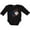 AB-Black, variant on Soccer Ball, Net with American Flag Colors Boys or Girls Long Sleeve Baby Bodysuit