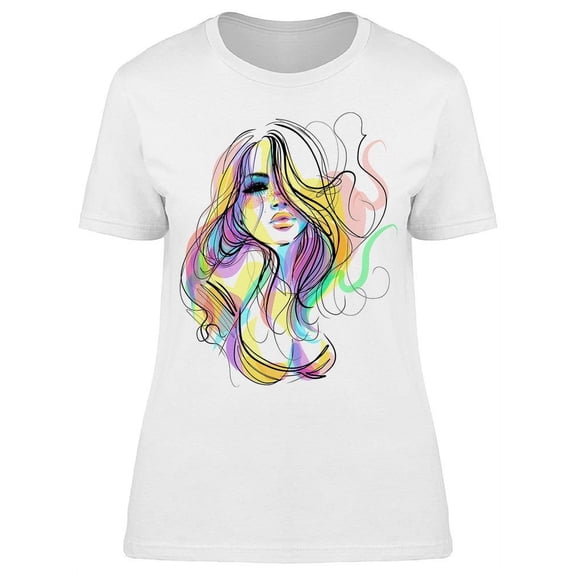 Attractive Woman Cool Portrait T-Shirt Women -Image by Shutterstock, Female XX-Large