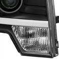thumbnail image 6 of AKKON - For [HALOGEN UPGRADE] 09-14 Ford F-150 F150 Light Duty Pickup Black Bazel C-Shape LED light Tube Projector Headlights, 6 of 7