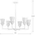 thumbnail image 4 of P400372-197-Progress Lighting-Pinellas - 6 Light Chandelier-11.25 Inches Tall and 30 Inches Wide-Whiteplaster Finish, 4 of 9