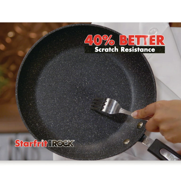 The Rock by Starfrit 8-Piece Cookware Set with Bakelite Handles