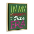 thumbnail image 3 of Stupell Industries Sassy Naughty or Nice Era Humor Painting Gold Floater Framed Canvas Art Print Wall Art, 25 x 31, 3 of 9