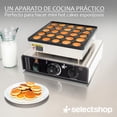 thumbnail image 4 of SELECTSHOP Maquina Electrica Para Mini Hotcakes Wafflera Comercial 25 Unidades Mini Pancake Plancha Antiadherente Wafflera Industrial 110V Maquina De Panqueques Regulador De Temperatura Temporizador, 4 of 8