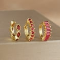 thumbnail image 6 of 3PCS Multi Color CZ Hoop Earrings Set for Women Stainless Steel Circle Round Huggie Earrings 2025 Trend Jewelry pendientes mujer, 6 of 10