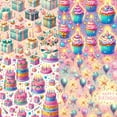 thumbnail image 5 of 6 x 6 Inch Scrapbook Paper Supplies for Photo Album Bullet Journal Planner, 24 Sheets Decorative Vintage Craft Paper Decoupage, 5 of 6