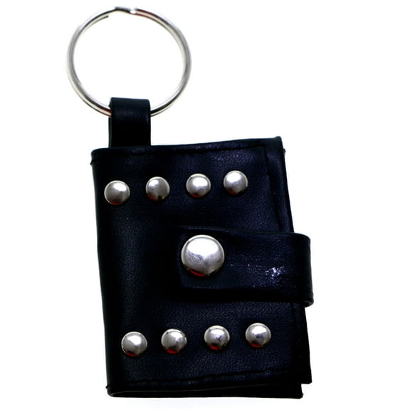 Snap Picture-Frame-Keychain Black/Silver-Tone