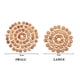 thumbnail image 4 of Bearachild Mantel Individual de bambú Natural, mantel resistente al calor, posavasos para tazas vacías, almohadillas para platos, alfombra, Almacenamiento y organización del hogar Bearachild HA023020-00, 4 of 6