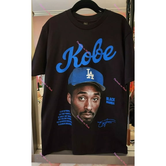 Kobe Blue Dodgers Hat Graphic T-Shirt Unisex