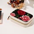 thumbnail image 7 of Rose Velvet Necklace Holder: Portable Travel Organizer Box with Removable Compartment - Great Gift for Any Occasion, 7 of 7