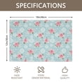 thumbnail image 3 of Placemat, Pioneer Flower Floral Print Pattern Place Mats Table Mat Set Of 2, PVC Washable Placemats for Party Kitchen Dining Decoration, 18x12 Inch, Fade Resistant, 3 of 6
