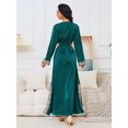 thumbnail image 4 of Longue robe Dorée de Style Moyen-Orient Musulman Jupe Élégante (Vert, M), 4 of 5