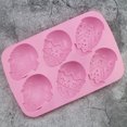 thumbnail image 5 of JeashCHAT Easter Egg Silicone Mold,6-Cavity Non-stick Egg Silicone Chocolate Mold, Cake Trays Baking Molds, for Making Hot Chocolate Cocoa, Fondant, Party Jelly, Soap, 5 of 8