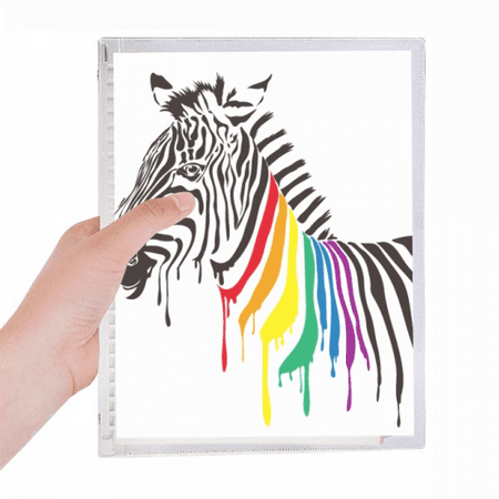 Pinto LGBT Rainbow Color Pattern Notebook Loose Diary Refillable Journal Stationery